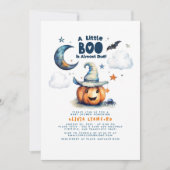 Invitation Citrouille d'Halloween Un Petit Baby shower Boo Bo (Devant)