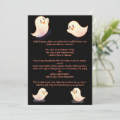 Invitation Citrouille d'Haloween (Debout devant)