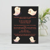 Invitation Citrouille d'Haloween (Debout devant)