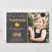 Invitation Citrouille d'or de rose d'invitation (Devant)