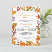 Invitation Citrouille du festival d'automne Retraite (Debout devant)