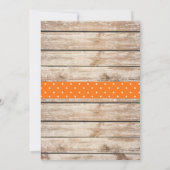 Invitation Citrouille du garçon 1er anniversaire (Dos)