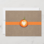 Invitation Citrouille du garçon 2e anniversaire Photo (Dos)