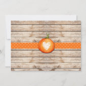 Invitation Citrouille du garçon Halloween 1er anniversaire Ph (Dos)