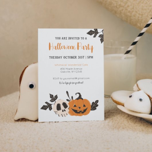 Invitation Citrouille du parti Halloween