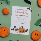 Invitation Citrouille du parti Halloween