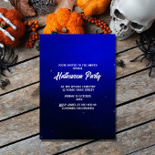 Invitation citrouille éffrayant gothique halloween
