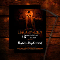 Citrouille effrayant Halloween 70e fête d'annivers