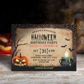 Invitation Citrouille éffrayant Halloween Costume fête d'anni