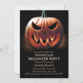 Invitation Citrouille éffrayant Halloween Costume Party (Devant)