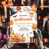 Invitation Citrouille éffrayant Halloween Party