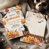 Invitation Citrouille éffrayant Halloween Party