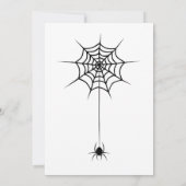 Invitation Citrouille éffrayante Halloween (Dos)