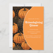 Invitation citrouille élégant automne Friendsgiving (Devant)