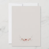 Invitation Citrouille Elegant Rustic Fall Mariage d'aquarelle (Dos)