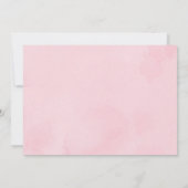 Invitation Citrouille et florale rose 1er anniversaire Photo (Dos)