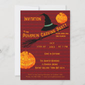 Invitation Citrouille et soirée costumée mignonnes (Devant)