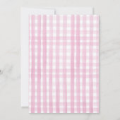 Invitation Citrouille Farm Barnyard Pink Fille fête Anniversa (Dos)