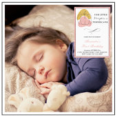 Invitation Citrouille fille rose or Halloween 1er anniversair