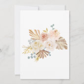 Invitation Citrouille Floral Chute En Amour Fête des mariées  (Dos)