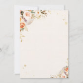 Invitation Citrouille Floral Rustique Conduit Par Baby shower (Dos)