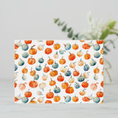 Invitation citrouille Foil (Debout devant)