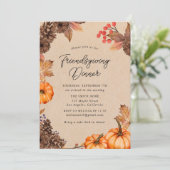 Invitation citrouille Friendsgiving (Debout devant)