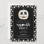 Invitation Citrouille gothique de la fête d'Halloween pour ad (Devant)