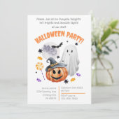 Invitation Citrouille Gouls & Bats Frights 2023 Halloween (Debout devant)