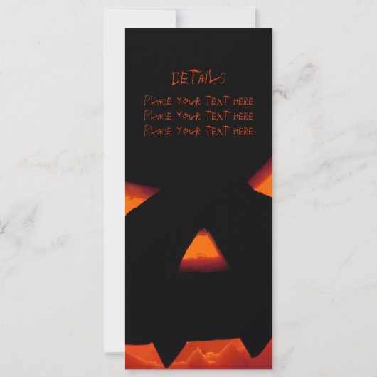 Invitation Citrouille Halloween 001 (Dos)