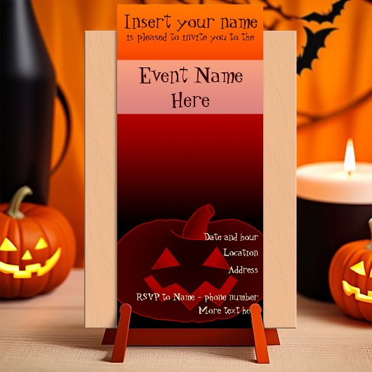 Invitation Citrouille Halloween 002