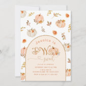 Invitation Citrouille halloween 2ème anniversaire fille (Devant)