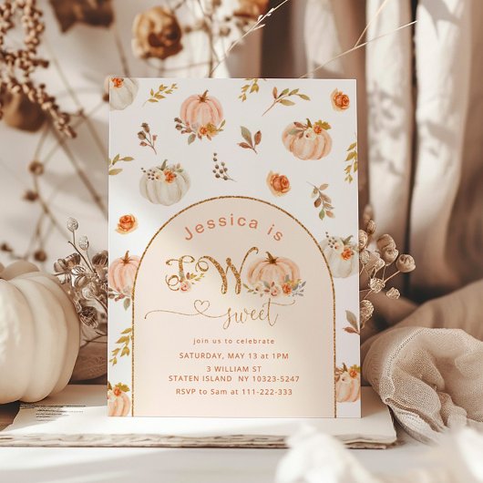 Invitation Citrouille halloween 2ème anniversaire fille