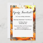 Invitation Citrouille halloween Jack-o'-lantern orange citrou (Devant)