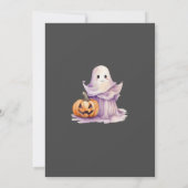 Invitation Citrouille Halloween Petit Boo Baby ShowerInvitati (Dos)