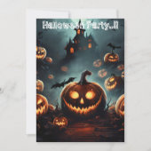 Invitation Citrouille Hells Halloween Party (Devant)