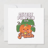 Invitation citrouille la plus mignonne du jardin (Dos)