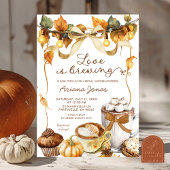 Invitation Citrouille Latte Coquette Aimer brasser nuptiale D