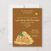 Invitation Citrouille mignon Automne Baby shower d'automne In (Devant)