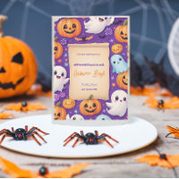 Citrouille mignon Halloween Bash Orange Purple