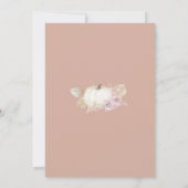 Invitation Citrouille moderne Boho Arch C'est un Baby shower  (Dos)