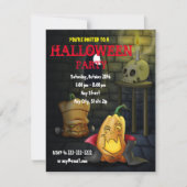 Invitation Citrouille Monsters Halloween/Anniversaire Invitat (Devant)