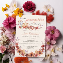 Citrouille neutre selon le sexe Automne Baby showe