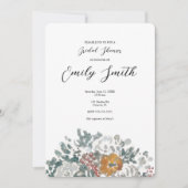 Invitation Citrouille nuptiale d'automne (Devant)