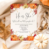 Invitation Citrouille orange chute sexe révéler