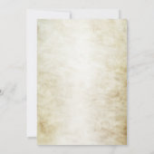 Invitation Citrouille orange de la fête d'Halloween (Dos)