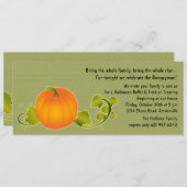 Invitation Citrouille parfaite (Devant / Derrière)