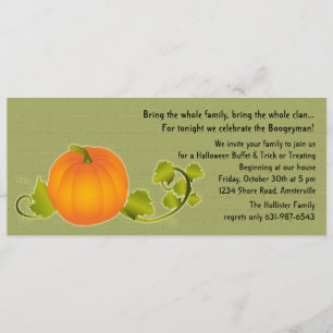 Invitation Citrouille parfaite