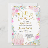 Invitation Citrouille Pastel Coloré Tombe Dans Le Baby shower (Devant)