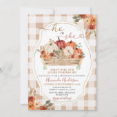 Invitation Citrouille Patch Fall Floral Genre Reveilla (Devant)